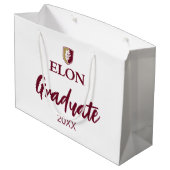 Elon | Abschluss 20XX Große Geschenktüte (Rückseite Schrägansicht)