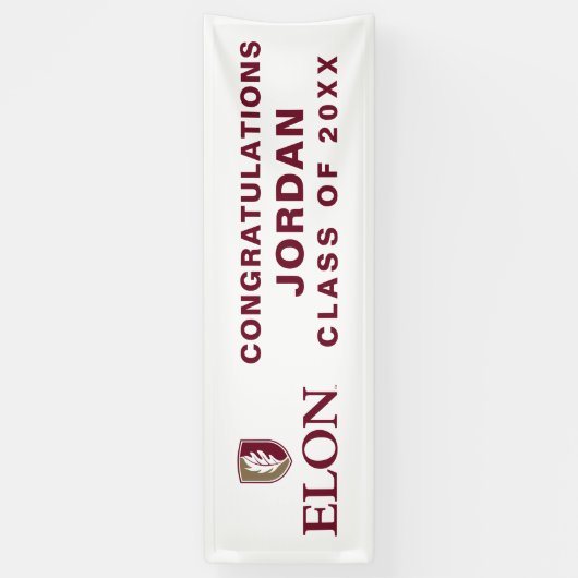 Elon Abschluss Banner (Vertikal)