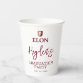 Elon Abschluss Pappbecher (Vorderseite)