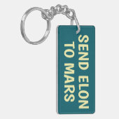 Elon an Mars Schlüsselanhänger senden (Vorderseite links)