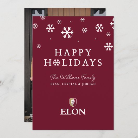 Elon Feiertagskarte (Vorne/Hinten)