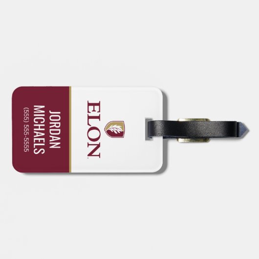 Elon Gepäckanhänger (Rückseite horizontal)