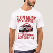 Elon Musk hasst viel T-Shirt (Vorderseite)