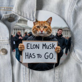 Elon Musk muss Katzenpolitik machen Button (Beispiel)