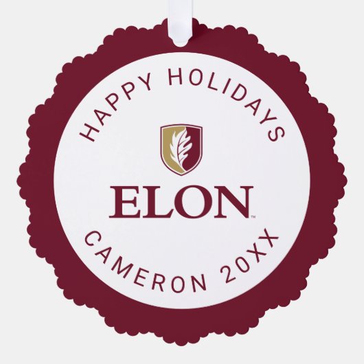 Elon Ornament Karte (Vorderseite)