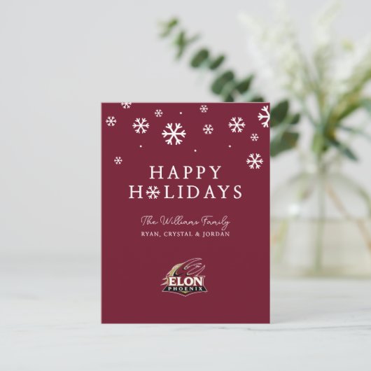 Elon Phoenix Feiertagspostkarte (Stehend Vorderseite)