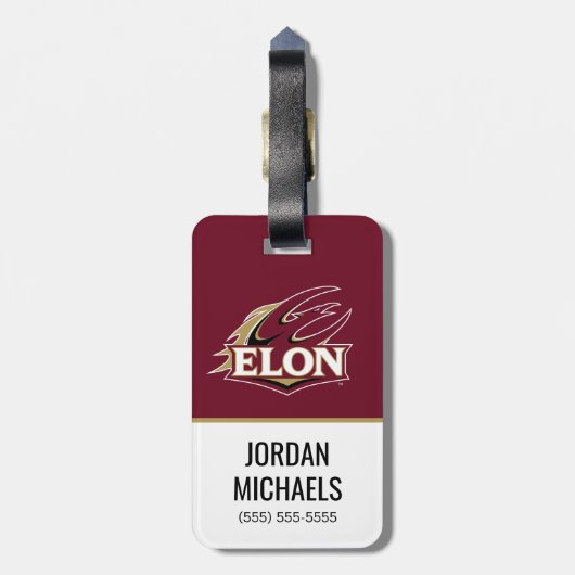 Elon Phoenix-Logo Gepäckanhänger (Rückseite vertikal)