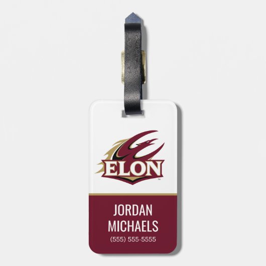 Elon Phoenix-Logo Gepäckanhänger (Rückseite vertikal)
