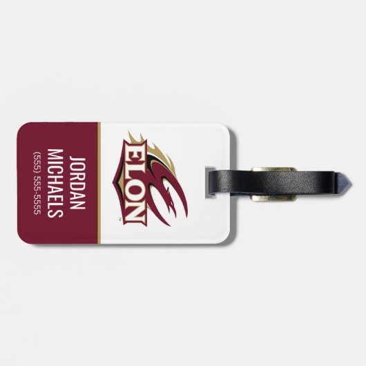 Elon Phoenix-Logo Gepäckanhänger (Rückseite horizontal)