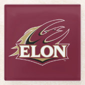 Elon Phoenix-Logo Glasuntersetzer (Vorderseite)