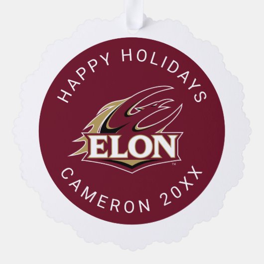 Elon Phoenix-Logo Ornament Karte (Rückseite)
