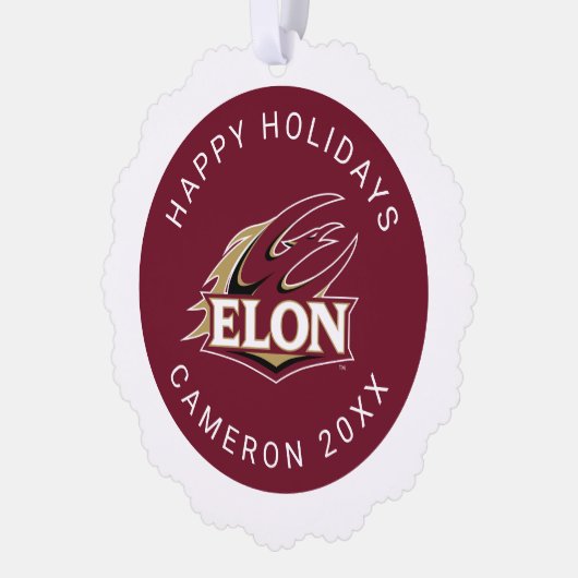 Elon Phoenix-Logo Ornament Karte (Links)