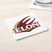 Elon Phoenix-Logo Rechteckiger Pappuntersetzer (angewinkelt)
