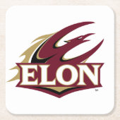 Elon Phoenix-Logo Rechteckiger Pappuntersetzer (Vorderseite)