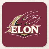 Elon Phoenix-Logo Rechteckiger Pappuntersetzer (Vorderseite)
