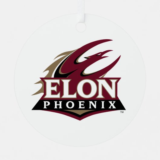 Elon Phoenix Ornament Aus Metall (Vorderseite)