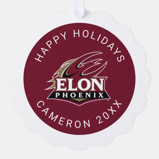 Elon Phoenix Ornament Karte (Vorderseite)
