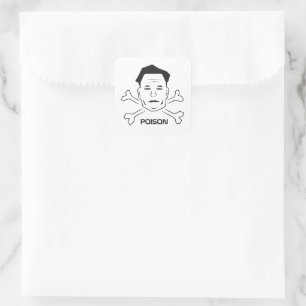 Elon Poison, Anti-Elon Musk Quadratischer Aufkleber