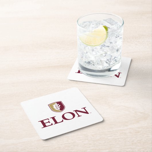 Elon Rechteckiger Pappuntersetzer (Vor Ort)