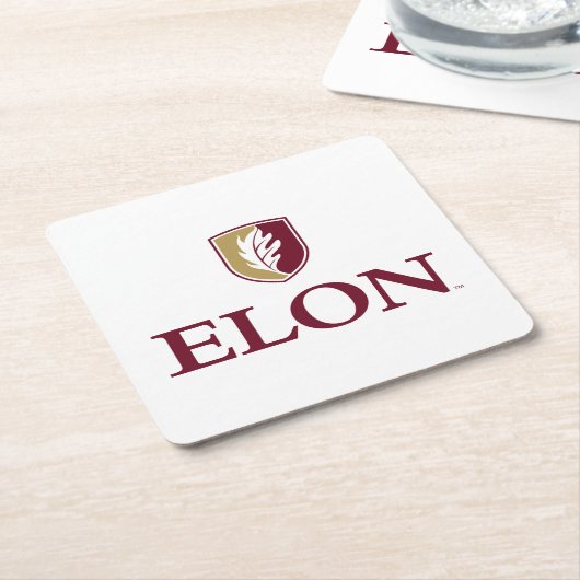 Elon Rechteckiger Pappuntersetzer (angewinkelt)