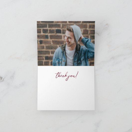 Elon University Abschluss Dankeskarte (Innenseite)