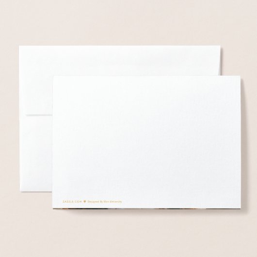 Elon University Abschluss Folienkarte (Rückseite mit Umschlag)