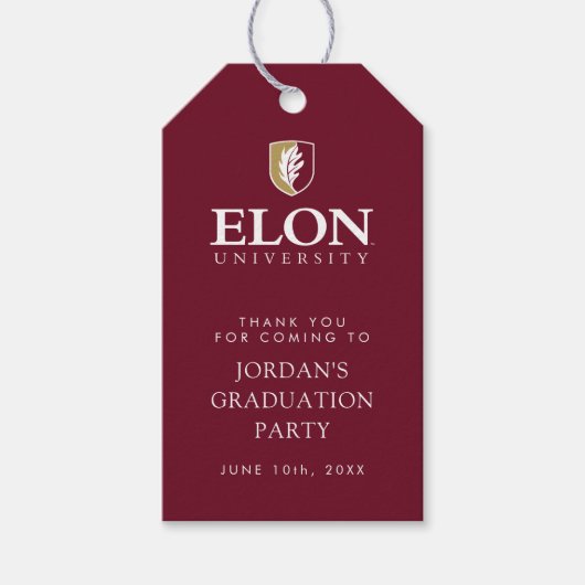 Elon University Abschluss Geschenkanhänger (Vorderseite)