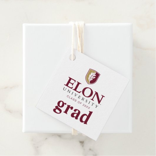 Elon University Abschluss Geschenkanhänger (Beispiel)