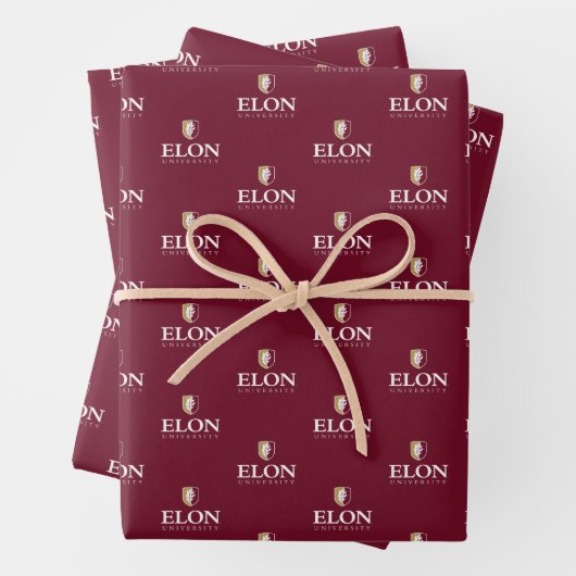 Elon University Abschluss Geschenkpapier Set (Beispiel)
