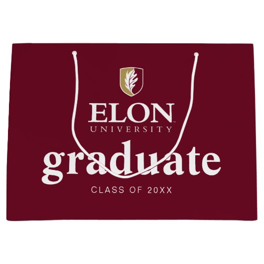 Elon University Abschluss Große Geschenktüte (Vorderseite)