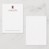 Elon University Abschluss Mitteilungskarte (Vorne/Hinten)
