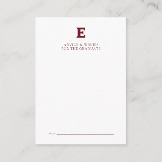 Elon University Abschluss Mitteilungskarte (Vorderseite)