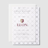 Elon University Abschluss Pergament Einladungen (Versetzt (Einladung))