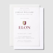 Elon University Abschluss Pergament Einladungen (Versetzt)