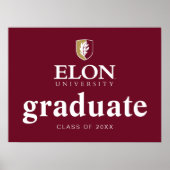 Elon University Abschluss Poster (Vorne)