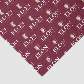 Elon University Abschluss Seidenpapier (Ausschnitt)