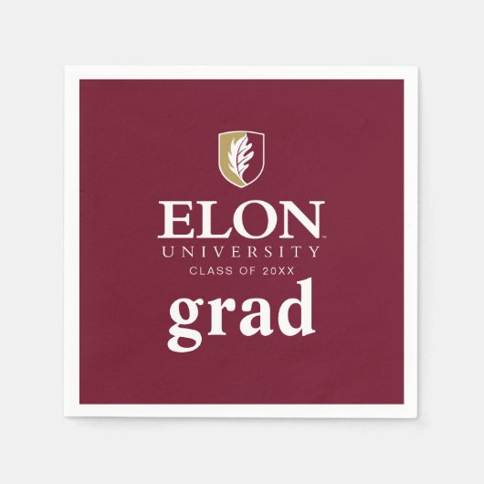Elon University Abschluss Serviette (Vorderseite)
