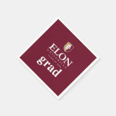 Elon University Abschluss Serviette (Ecke)