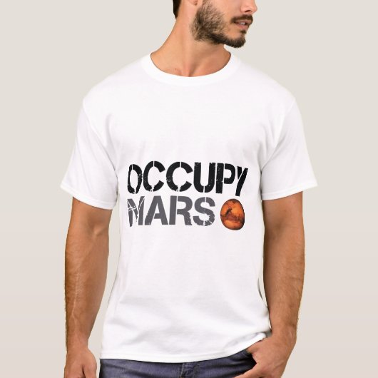 Elonmuskeln besetzen Mars T-Shirt (Vorderseite)