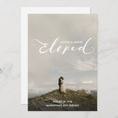 Eloped Names Ehe Ankündigung nach dem Party (Vorne/Hinten)