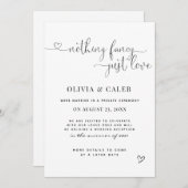 Eloped Wedding Announcement Einladung (Vorne/Hinten)