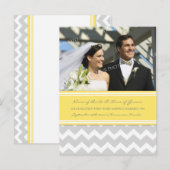 Elopement Ankündigung Foto Postkarten Lemon Grau (Vorne/Hinten)