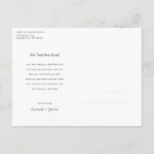 Elopement Ankündigung Postkarte (Rückseite)