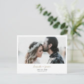 Elopement Ankündigung Postkarte (Stehend Vorderseite)