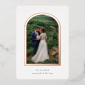 Elopement Announcation Real Foil Arch Folieneinladung (Vorderseite)
