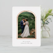 Elopement Announcation Real Foil Arch Folieneinladung (Stehend vorne)
