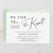 Elopement-Announcement-Karte | Wir tippten den Kno Einladung (Vorne/Hinten)