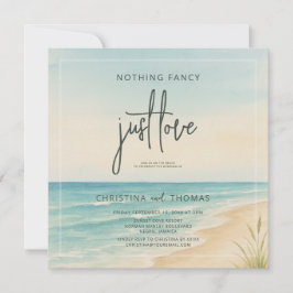 Elopement Beach Wedding Einladung