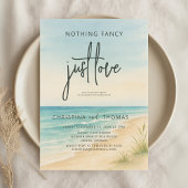 Elopement Beach Wedding Einladung