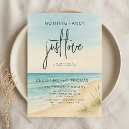 Elopement Beach Wedding Einladung